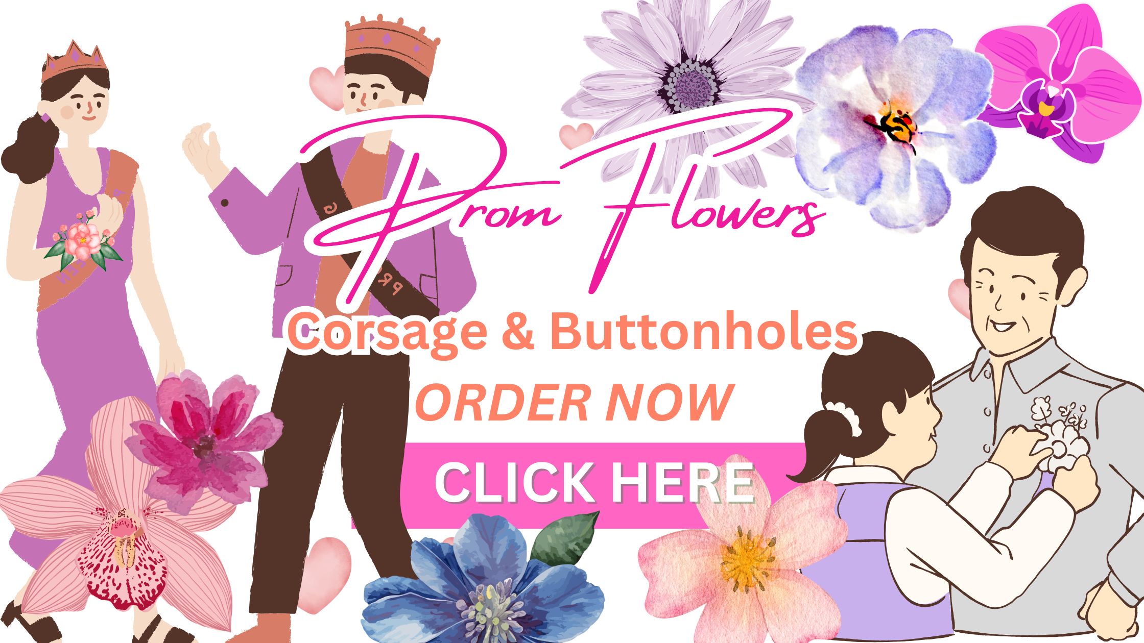 Prom Flowers - Corsage & Buttonholes